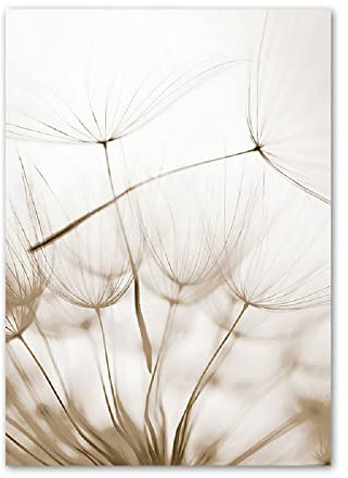 ABCWARRT Nordische Lila Hydrangea Hyazinth Reed Löwenzahn Poster Wandkunst Leinwand Malerei Home Hintergrund Gerahmtes Bild Dekor (50 * 70cm Kein Rahmen,6)