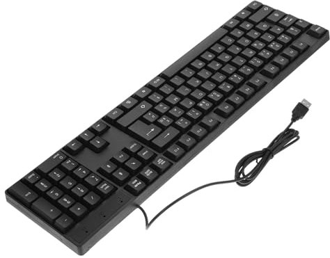 Mobestech Sturdy and Sturdy Wired Keyboard Full Size Numeric Keypad for Typing and Gaming