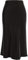 comefohome Rock Damen Schwarzer Midi Lang Röcke Sommer Versteckte Elastische Taille Lässig Rock Schwarz Midirock Skirt Black Schwarz S
