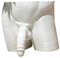 Obelunrp Vase pour Le Corps Masculin, 10 cm de Forage de Corps drôle, Pot de Fleurs Succulent créatif, Ornement décoratif de Table intérieur pour décoration de Jardin (Blanc)