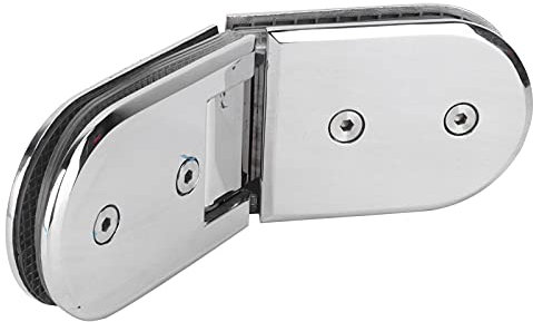 OqcEha Stainless Steel Shower Hinge, 135 Degree, Glass Shower Door Hinge, Heavy Duty Gate Clamp, 8-12mm Glass, One Color