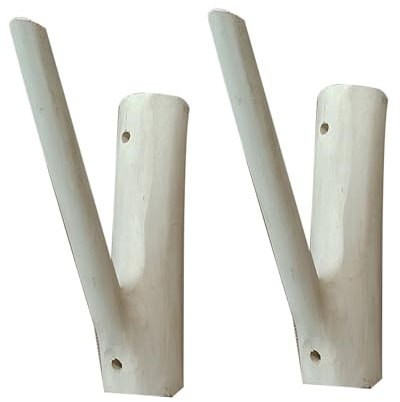 2 Pieces Scaffold Boards Tripod Shelf Fixed Support Wall Mounted Floating Brackets Solid Wood Shelf Brackets Tree Branch Modelling for Decoration Cabinet Furniture Support (15×18cm)