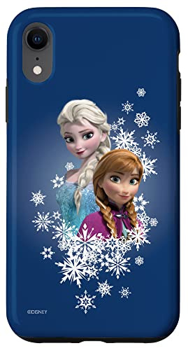 Disney Frozen Anna und Elsa Schwestern und Schneeflocken Hülle für iPhone XR