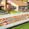 DPKOW Fijne Koningsdag Banner voor Koningsdag Decoratie Oranje, Leve de Koning Banner Oranje Nederland Festivalvieringen voor Koningsdag Accessoires, 270 * 40cm