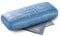 FEFI - Hardcase Brillenetui mit eleganter Prägung - inkl. Brillenputztuch (Blau)