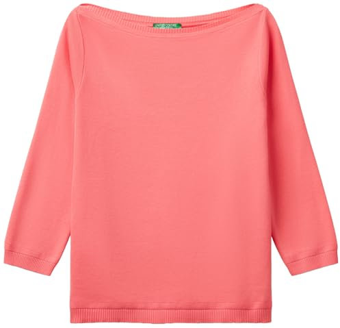 United Colors of Benetton Maglia M/M 1091d1m09 Suéter, Rosa, XL para Mujer