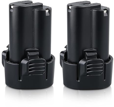 2 Stück 4,8 Ah 10,8 V BL1013 Ersatz für Makita Akku 10,8 V-12 V Max Lithium-Ionen-Akku BL1014 194550-6 194551-4 195332-9 CL100DW DF330D FD01ZW