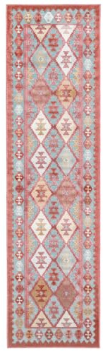RugVista Saga Kilim In & Outdoor-Teppich, Rechteckig, 80 x 300 cm | Kelim, Kelim Modern, Mittlerer Stapel, Nur Handwäsche, Oeko-Tex 100, UV-beständig, Diele, Patio