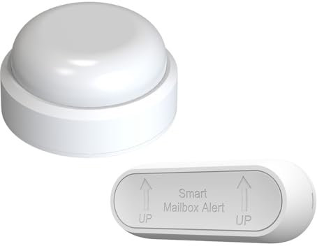 Pqahffowr Mailbox Alarm Mail Chime Notification System-Mail Alarm 800 Ft Long Range Wireless Mailbox Alert with LED Light Flashing