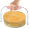 Mumjooyi Coupe Gâteau Patisserie Aide à la Découpe de Gâteau Couteau à Gâteau en Acier Inoxydable Réglable en Hauteur Cake Divider Coupe Gateau Layer Cake pour Pâtisseries