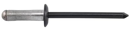 Blindnieten Flachkopf Ø 4 mm in Alu/Edelstahl Länge 10 mm Nieten Flachrundkopf (25, für anthrazit RAL 7016, 4 x 10 mm)