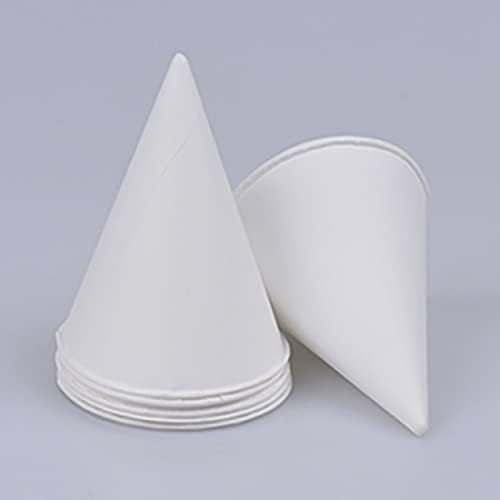 HOT BARGAINS 2000 X 4oz Paper Cone Cups – Disposable Drinking Cups for Water Dispensers – 100% Biodegradable, Eco-Friendly, Leak-Resistant, Ideal for Office, Events, Parties (2000)