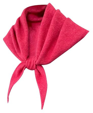 Wool Triangle Scarf Knitted Wraps Spring Fall Winter Shawl Multi-Color Neck Warmer Solid Colour Skin-Friendly Head Wrap Neckerchief for Women Ladies Girls Fashionable Going Out Streetwear