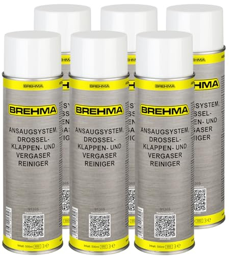 6x BREHMA Drosselklappenreiniger AGR Ventil Reiniger Vergaserreiniger