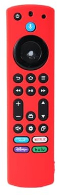 1PCS Silicone Remote Case For 2023 Fire TV Stick 4K Max 2nd/Fire Omni Series/Fire 4-Series Cover(Red)