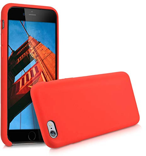 kwmobile Case Compatible with Apple iPhone 6 / 6S Case - TPU Silicone Phone Cover with Soft Finish - Red