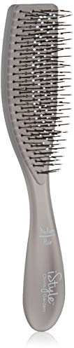 Olivia Garden iStyle™ Professional Styling Hair Brush for Medium Hair - Flexible Stylings, Snag-Free, Compact Hairbrush