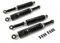 4x Schwarzes Stoßdämpfer Tieferlegung Set passend für Simson Schwalbe KR51, 26cm und 30cm – Hydraulisch gefedert, 5-fach verstellbar, inkl. Reduzierhülsen passend für Tuning