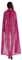 FakeFace Damen Herren Karneval Halloween Kapuzenumhang Halloween Kostüm Lange Pailletten Kostüm Cosplay Requisiten Set für Erwachsene und Kinder, Rosa