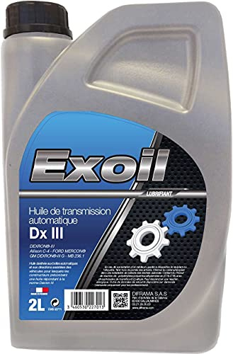 Huile transmiss. autom. et dir. assistee EXOIL Dexron III 2L
