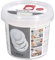 Rayher 34405102 Raysin 200 Gießpulver, 400g Eimer, Gießmasse weiß, Reliefgießpulver, lufthärtend und geruchslos