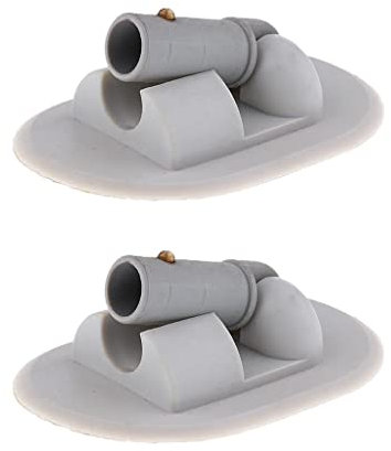 Gazechimp - Toldo hinchable de PVC para lancha de pesca (2 unidades), color gris