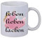 Kaffee Tasse Leben Lieben Lachen Weihnachten Geburtstag Geschenk