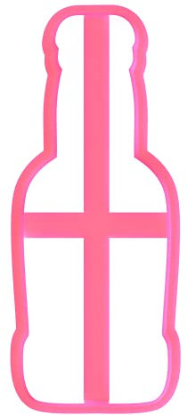 LissieLou Beer Bottle Shape Icing Fondant Cookie Cutter - 11cm