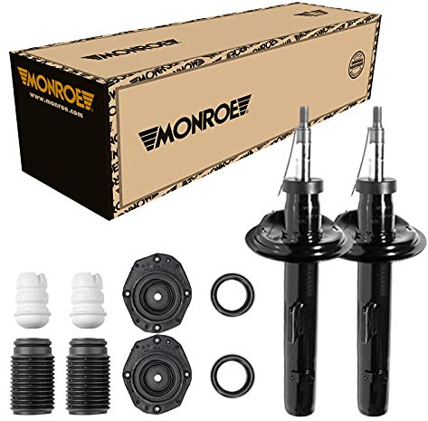 Monroe 2 Stoßdämpfer Vorne + Domlager und Staubschutz für Citroen Berlingo