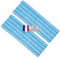 Okaei - Housse de serpillière 2 Piece (50 cm) - Housse en 100% Microfibre Premium Bleu - Optimale pour Le Nettoyage en Profondeur des sols Lisses et légèrement irréguliers