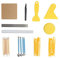 Clay Sculpture Tool, 30Pcs Pottery Shaping Utensil Wooden Handle Drill Pen Carving Knife Drill Pen for Chip Removal chip Removal chip Removal