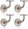 Satin Nickel Handrail Brackets for Stair Bannister Handrail Wood and Steel Handrail - Pack of 4