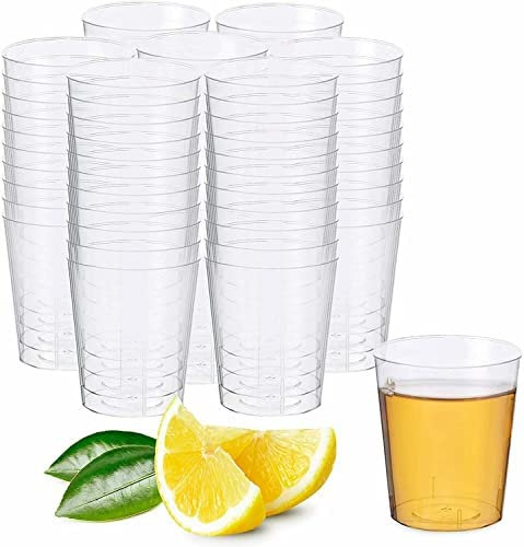 Clear Plastic Shot Multi Use Durable Glasses reusable for Indoor Outdoor Use BBQs, Picnics, Weddings and Camping, Beach, Festival Strong Durable Hard Plastic, Quality Crystal Clear (30, 30ml)