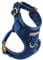 Fluffy Tailers Royal Blue Velvet Dog Harness (XXS) | Extra Extra Small Dog Harness, No Pull, Adjustable Puppy Harness with Breathable Padded Chest Strap for Small & Teacup Dogs | Comfortable & Stylish