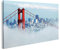 islandburner Bild auf Leinwand Golden Gate Bridge San Francisco Im Nebel Bilder Wandbilder Poster INNH-1K