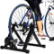 Rollentrainer für Fahrräder, Fahrradtrainer, Heimtrainer klappbar, bis 150 Kg belastbar, aus Stahl, inkl (schwarz)