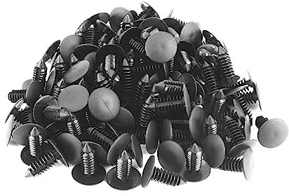 HABITZ 50PCS Universal Schwarz Auto Dach Abdeckung Clip Nieten Kompatibel for Chevy Silverado Ford Explorer Hyundai Tiburon Chevrolet Traverse