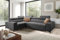 All4All Ecksofa mit Schlaffunktion Gonti II 280x204 cm - Schlafsofa mit Bettkasten - Sofa in L-Form - Wohnlandschaft Klein - Eckcouch - Seite Links - Dunkelgrau - Gewebe - Modern 26
