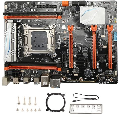 X79-P3 Computer-Motherboard DDR3 LGA2011 Gaming-Mainboard für ATX-Gehäuse, Motherboard mit SATA3.0/2.0 M.2 NVME SSD, 4 DDR3 RAM, Gigabit Adaptive NIC