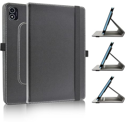 JRTAL Rotation Coque pour Teclast P40HD 2023, 360°Rotation Housse Rotatif étui Coque avec Rabat/Stand de Positionnement Support pour 10.1 TECLAST M40 Plus /P40HD 2023 / P40S Tablet - Noir