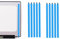 AJPARTS UK 10pcs LCD Screen Tape Laptop Tablets Screen Rework Double Sided Tape Mounting Tape Pull Tab Stretch Peel Disassembly Hand Tear Pulltape Mobile Phone mac books Battery Easy Pull Tape 220mm