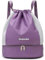 OLYSPM Borsa Piscina,Zaino Piscina,Zaino Nuoto con Cordoncino a Prova di Spruzzi con Tasche per l'acqua e l'asciutto e Scomparto per le Scarpe,Borsa Nuoto di Grande Capacità per Nuoto,Fitness,Viaggi