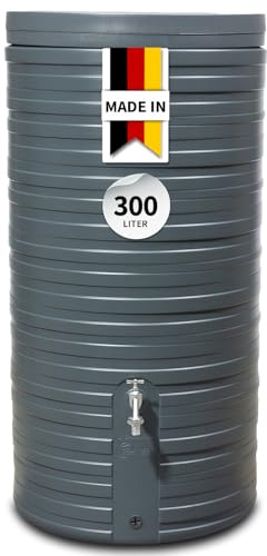 GARANTIA NORDIC serbatoio per pioggia 300 litri grigio grafite incl. coperchio