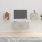 THOYTOUI TV-Wandschränke, Medienwand Medizinschrank Wohnwand Multimedia Schrank hängend Geeignet für Hotel Büro Küche Schlafzimmer 2 STK. Betongrau 40 x 34.5 x 40 cm
