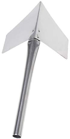 1 pezzo in acciaio inox giardino manico in metallo 90 gradi spatola angolare esterna pastiglie abrasive per olio Polyx