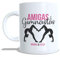 Taza Amistad Enna Blues regalo para gimnastas de gimnasia rítmica. Amigas y gimnastas junto con el nombre de ellas. Puedes añadir foto.