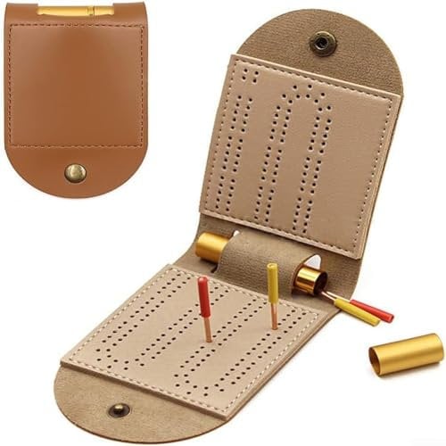 Travel Friendly Cribbage Board Game Set with Storage Tank Hours of Fun