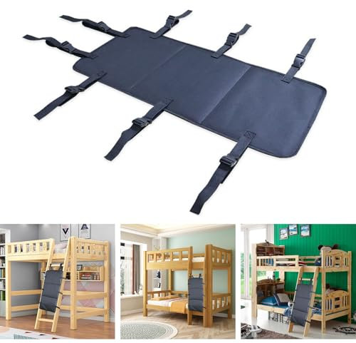 Zephylix Etagenbett Leiter Abdeckung, Etagenbett Leiter Schloss Etagenbett Leiter Pads 75 x 34 cm für verschiedene Leitern einschließlich Etagenbetten, Spielplatz, Pool und Trampolinleitern, Schwarz