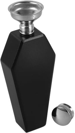 PRETYZOOM Edelstahl-taschenflasche mit Trichter 3 5 Oz Weinflasche mit Gotischem für Bartending und Reisen