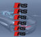 Generisch Bremssattel Aufkleber Sport passend für S-line A4 A5 A6 Sticker RS S4 S6 RS6 Auto Aufkleber Tuning Racing JDM Selbstklebend Hitzebeständig (schwarz)
